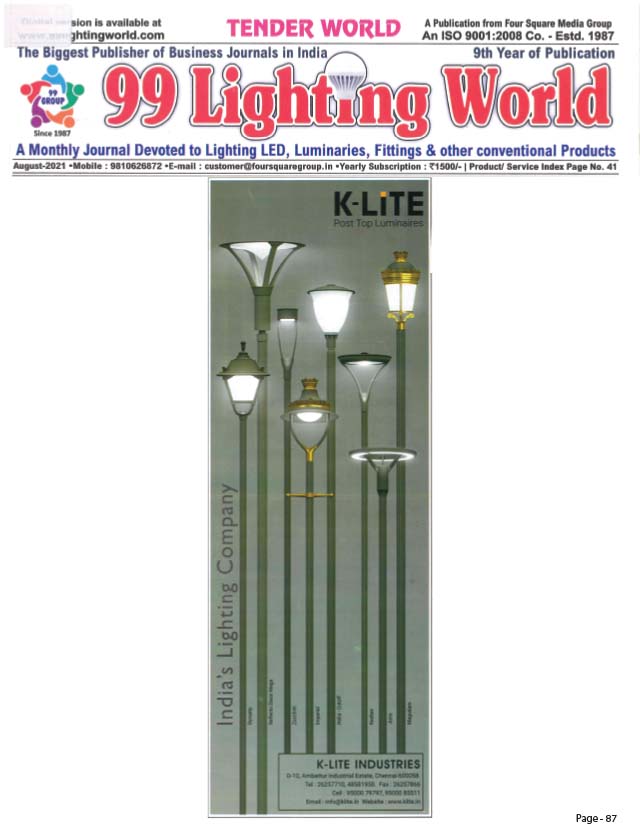 99 Lighting World - Aug 2021