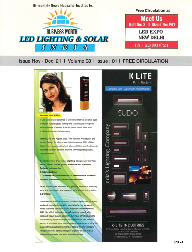 LED Lighting & Solar - Nov-Dec 2021